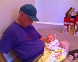 Utah Grandpa and Mabes taking a nap